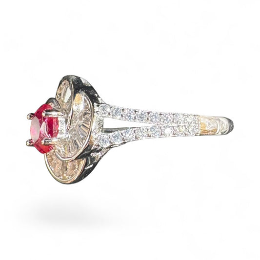 Sterling Silver Ring CZ Stone RCZ10077