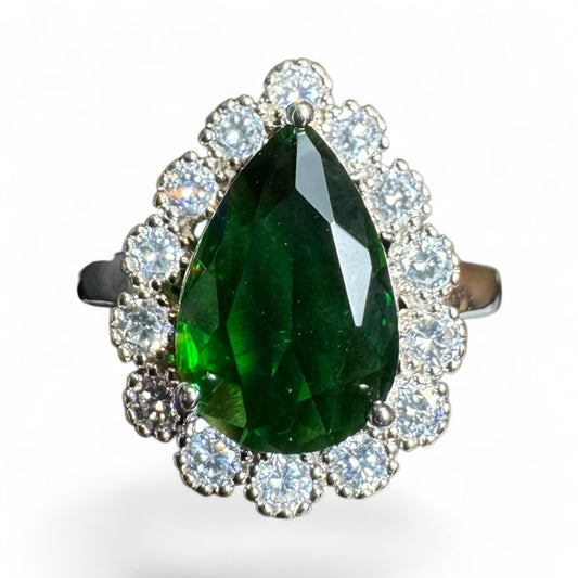 Sterling Silver Ring CZ Stone RCZ10109