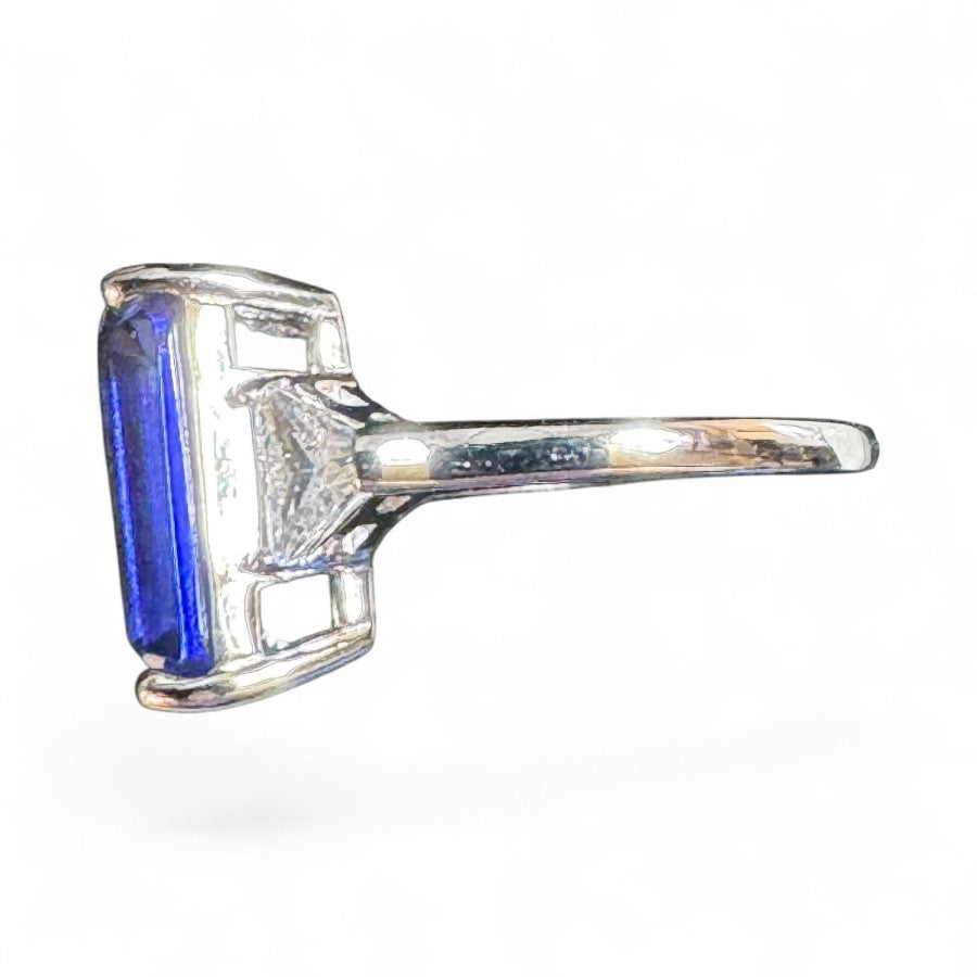 Sterling Silver Ring CZ 14x12 MM Stone RCZ2100