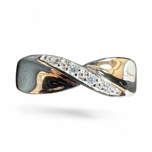 Sterling Silver Ring CZ Stone RCZ4015
