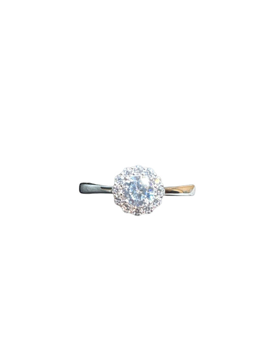 Sterling Silver Ring CZ Stone RCZ6102