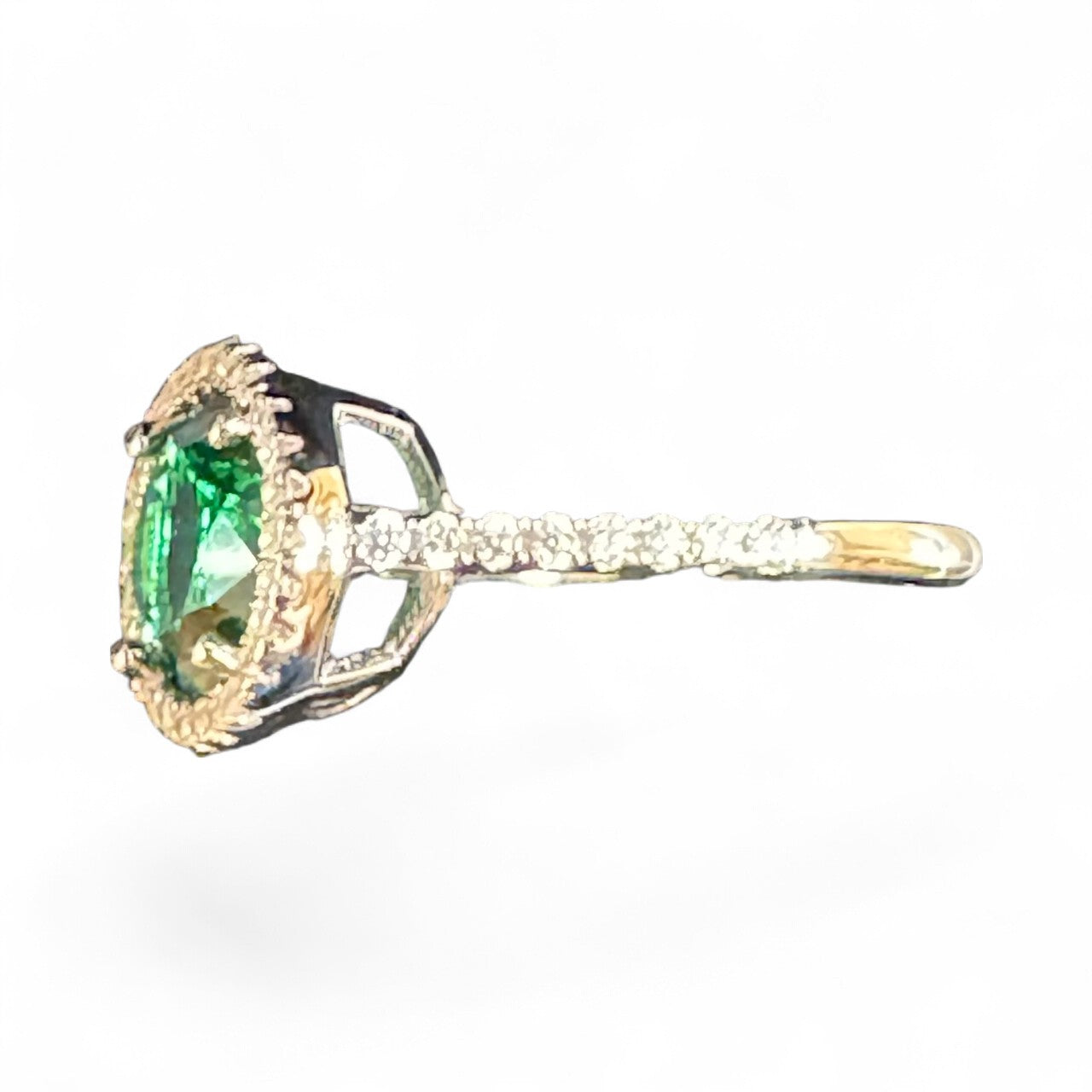 Sterling Silver Ring CZ Round Stone RCZ639