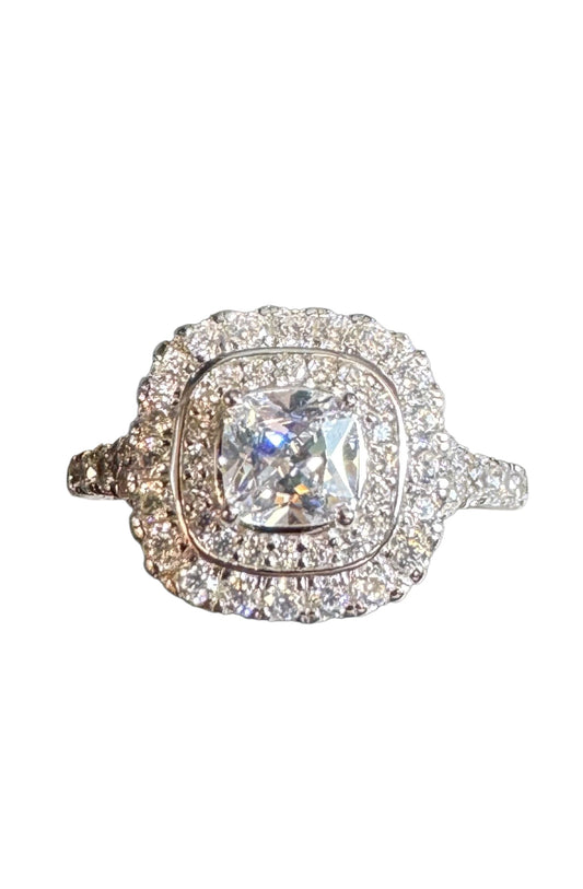 Sterling Silver Ring CZ Stone RCZ8138