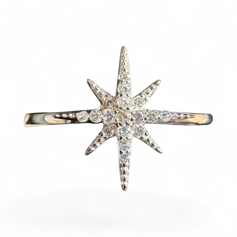 Sterling Silver Ring CZ Stone RCZ9703