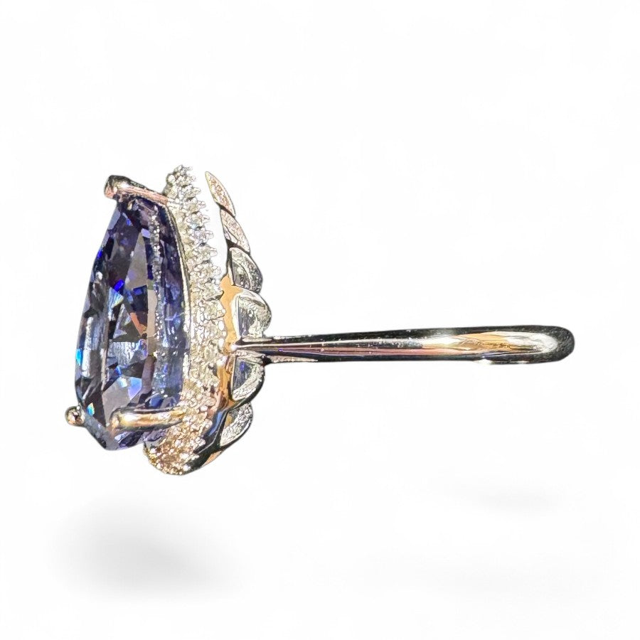 Sterling Silver Ring CZ Stone RCZA800