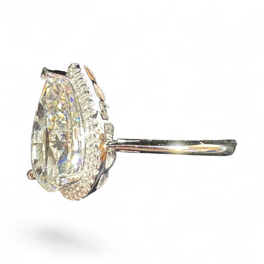 Sterling Silver Ring CZ Stone RCZA800