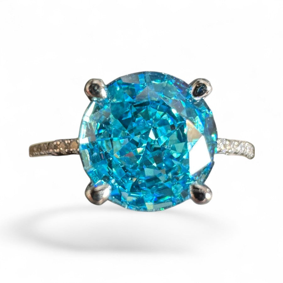 Sterling Silver Ring CZ Stone RCZA809